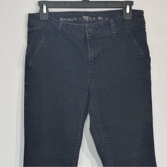 Simply Vera Vera Wang | Women's Black Denim Casual Jeans Size 6 - Picture 4 of 12